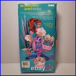 Rare Vtg 1992 The Little Mermaid 10 Ariel MerBabysitter Doll Disney TYCO #1823