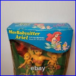Rare Vtg 1992 The Little Mermaid 10 Ariel MerBabysitter Doll Disney TYCO #1823