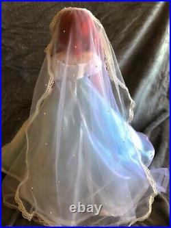 Replica of Ariel Platinum wedding dress limited edition doll from Little Mermaid