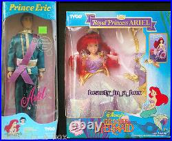 Royal Princess Ariel Prince Eric Royal Attire Little Mermaid Tyco Disney Doll SW