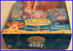 SIGNED 97 Mattel Disney Little Mermaid Princess Mermaid Ariel Doll Benson NRFB