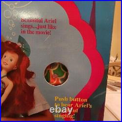 Singing Ariel 1991 The Little Mermaid Doll Tyco withbattery Fin changes colors 18