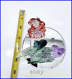 Swarovski Disney Little Mermaid Ariel and Shell Crystal Figurine 5552916 Mirror