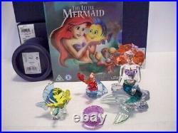 Swarovski Disney Little Mermaid Collection Set Ariel Sebastian Flounder Shell