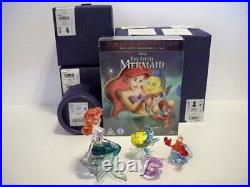 Swarovski Disney Little Mermaid Collection Set Ariel Sebastian Flounder Shell