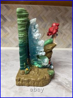 THE LITTLE MERMAID Light-Up LED Figure Disney Showcase NIB Ariel Sebastian Waves