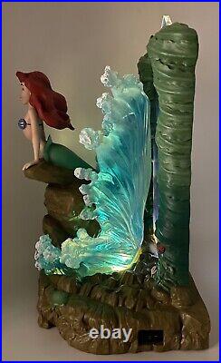 THE LITTLE MERMAID Light-Up LED Figure Disney Showcase NIB Ariel Sebastian Waves