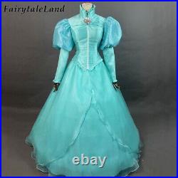 The Little Mermaid Ariel Cosplay Costume Princess New Dress Halloween Ball Gown