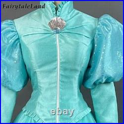 The Little Mermaid Ariel Cosplay Costume Princess New Dress Halloween Ball Gown