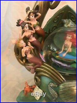 The Little Mermaid Daughters of Triton Disney Snowglobe RARE