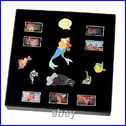 The Little Mermaid Pin Box 30th Anniversary Disney Store Japan 14 Pins Ariel Set