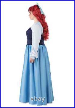The Little Mermaid Plus Size Womens Ariel Blue Dress Costume