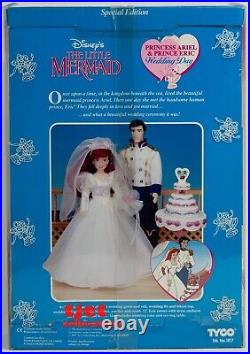 The Little Mermaid Princess Ariel & Prince Eric Wedding Day Set Tyco Open/Unused