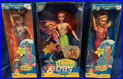 The Little Mermaid Swim Dolls Ariel & Merbaby Sandy, Arista, Attina