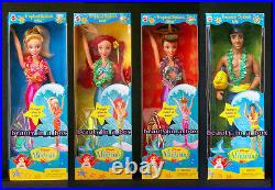Tropical Splash Ariel Eric Attina Arista Little Mermaid Disney Doll Lot 4 V Good