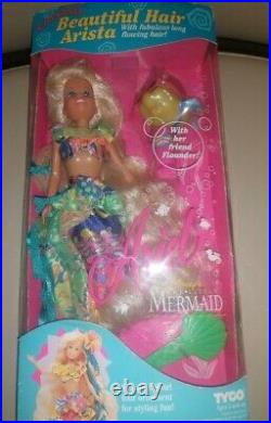Tyco Disney The Little Mermaid Calypso Beautiful Hair Arista Doll Ariel Princess