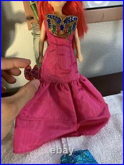 VINTAGE Original Ariel The Little Mermaid Walt Disney Doll +outfits Rare LOT