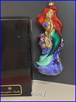 VTG Christopher Radko Disney THE LITTLE MERMAID Ornament ARIEL w Box VTG Christopher Radko Disney THE LITTLE MERMAID Ornament ARIEL w Box