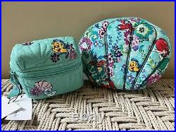 Vera Bradley ARIEL Little Mermaid Shell Cosmetic Bag & Travel Accessory Chest