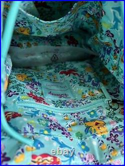 Vera Bradley Disney Ariel Little Mermaid Mini Backpack Flounder Sebastian NWT