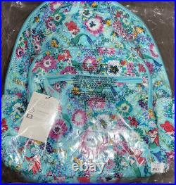 Vera Bradley Disney Little Mermaid Ariel Floral Campus Backpack Bag School NWT