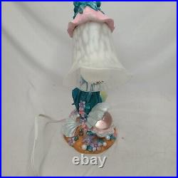 Vintage Disney Lamp Ariel Little Mermaid Seaflower Light Rare SEE INFO
