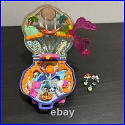 Vintage Disney Little Mermaid 1996 Bluebird Playcase Polly Pocket Complete 3 Fig