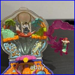 Vintage Disney Little Mermaid 1996 Bluebird Playcase Polly Pocket Complete 3 Fig