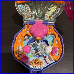 Vintage Disney Little Mermaid 1996 Bluebird Playcase Polly Pocket Complete 3 Fig