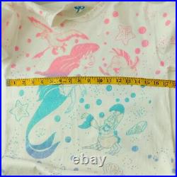 Vintage Disney Little Mermaid Ariel T-shirt Medium All-Over Print Rare 90s USA