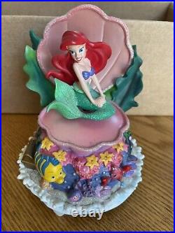 Vintage Disney Parks Little Mermaid Ariel Wind Up Music Box Under The Sea 1988