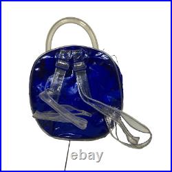 Vintage Disney The Little Mermaid Mini Backpack Dark Blue Clear 90s Clutch Purse Vintage Disney The Little Mermaid Mini Backpack Dark Blue Clear 90s Clutch Purse
