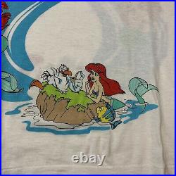 Vintage Disney The Little Mermaid T Shirt Single Stitch USA XL Scuttle Ariel