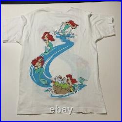 Vintage Disney The Little Mermaid T Shirt Single Stitch USA XL Scuttle Ariel
