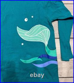 Vintage Little Mermaid Ariel Disney Store Shirt Youth Rare Longsleeve Shirt new