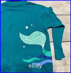 Vintage Little Mermaid Ariel Disney Store Shirt Youth Rare Longsleeve Shirt new