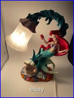 Vintage Little Mermaid Disney Lamp Ariel Seaflower light Very Rare