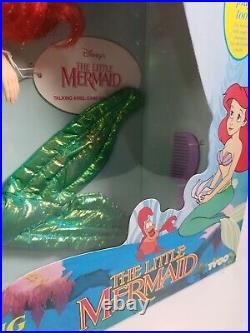 Vintage Talking Ariel Doll Disney's The Little Mermaid TYCO 1990's sealed in box