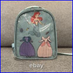 Vtg Disney Store Little Mermaid Ariel Mini Backpack Dress Up Vinyl