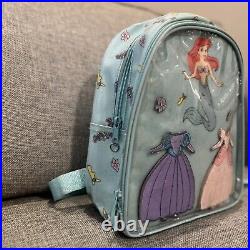 Vtg Disney Store Little Mermaid Ariel Mini Backpack Dress Up Vinyl