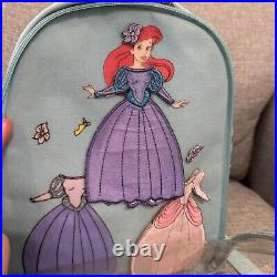 Vtg Disney Store Little Mermaid Ariel Mini Backpack Dress Up Vinyl