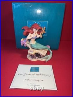 WDCC Disney Ariel Figurine The Little Mermaid'Seahorse Surprise' in Box withCOA
