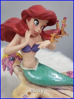 WDCC Disney Ariel Figurine The Little Mermaid'Seahorse Surprise' in Box withCOA
