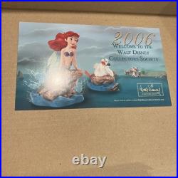 WDCC Disney Classics Little Mermaid Ariel Seaside Serenade withBox, Promo Pin, COA