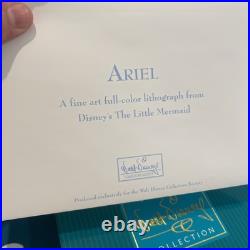 WDCC Disney Classics Little Mermaid Ariel Seaside Serenade withBox, Promo Pin, COA