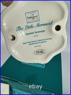 WDCC Disney Classics Little Mermaid Ariel Seaside Serenade withBox, Promo Pin, COA
