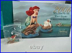 WDCC Disney Classics Little Mermaid Ariel Seaside Serenade withBox, Promo Pin, COA