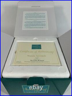 WDCC Disney Classics Little Mermaid Ariel Seaside Serenade withBox, Promo Pin, COA