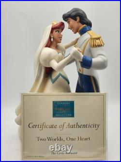 WDCC Disney Little Mermaid Ariel Eric Two Worlds One Heart Wedding Box and COA WDCC Disney Little Mermaid Ariel Eric Two Worlds One Heart Wedding Box and COA