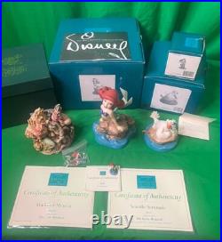 WDCC Disney THE LITTLE MERMAID Collection ARIEL SCUTTLE + Harmony Kingdom + MINI WDCC Disney THE LITTLE MERMAID Collection ARIEL SCUTTLE + Harmony Kingdom + MINI